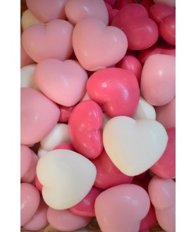 Savon bombé en forme de coeur