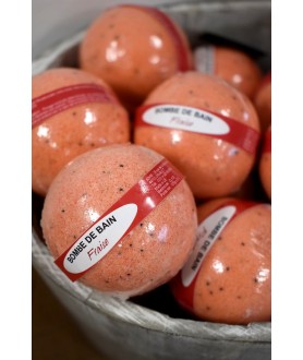 Bombe de bain fraise