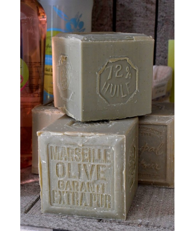 SAVON DE MARSEILLE VERT A L'HUILE D'OLIVE 600gr RAMPAL LATOUR