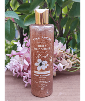 Huile de douche exfoliante au lait d'anesse