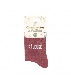 Chaussettes paillettes râleuse