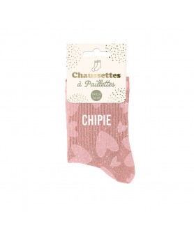 Chaussettes paillettes chipie