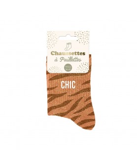 Chaussettes paillettes chic