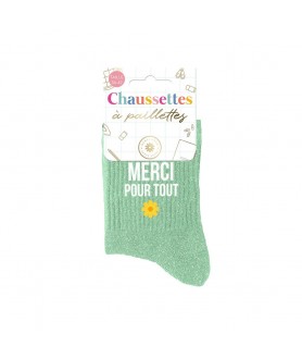 CHAUSSETTE A PAILLETTES...