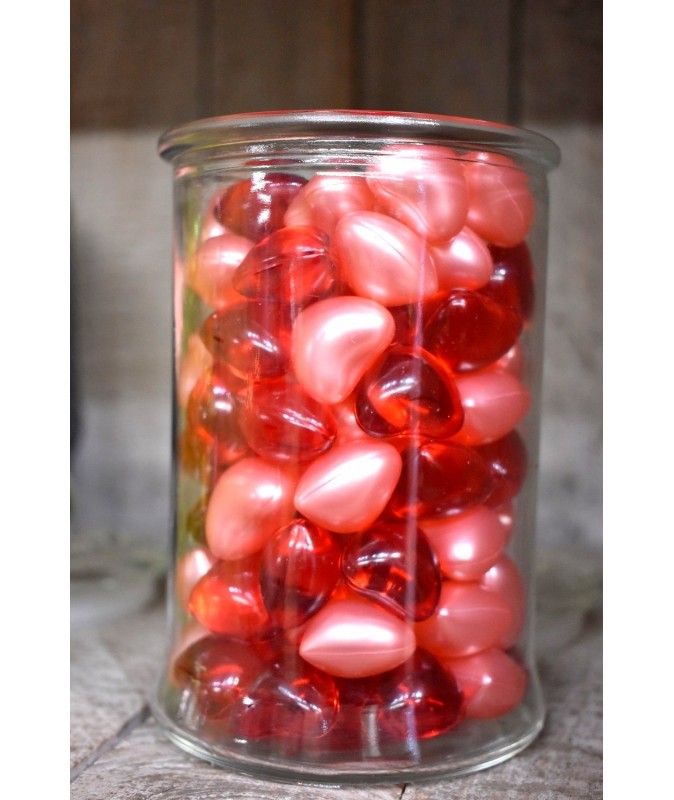 PERLES DE BAIN (x2) COEURS ROSE et FRAISE